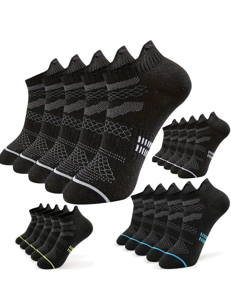 Ankle Sock Low Cut - ถุงเท้าข้อสั้นแบบนุ่ม 10 คู่ ไม่เห็นขอบ ยูนิเซ็กซ์ สำหรับเล่นกีฬา