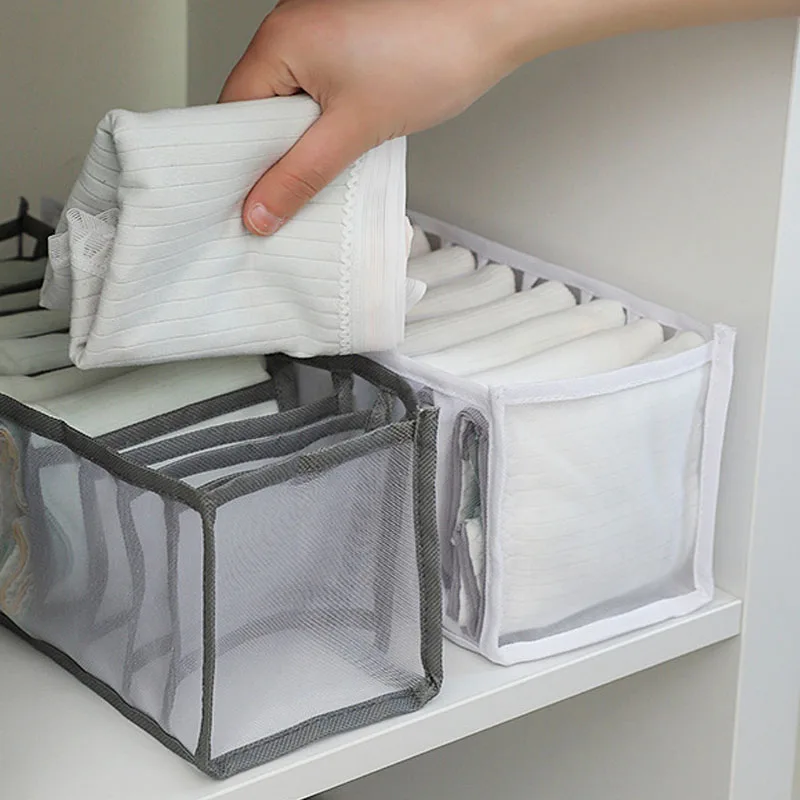 Sock Organizer Tray - กระเป๋าเก็บของอเนกประสงค์สำหรับเด็ก พร้อมตัวแบ่งลิ้นชักตาข่ายไนลอน แบบรังผึ้ง สำหรับจัดระเบียบชุดชั้นในและถุงเท้าในตู้เสื้อผ้า