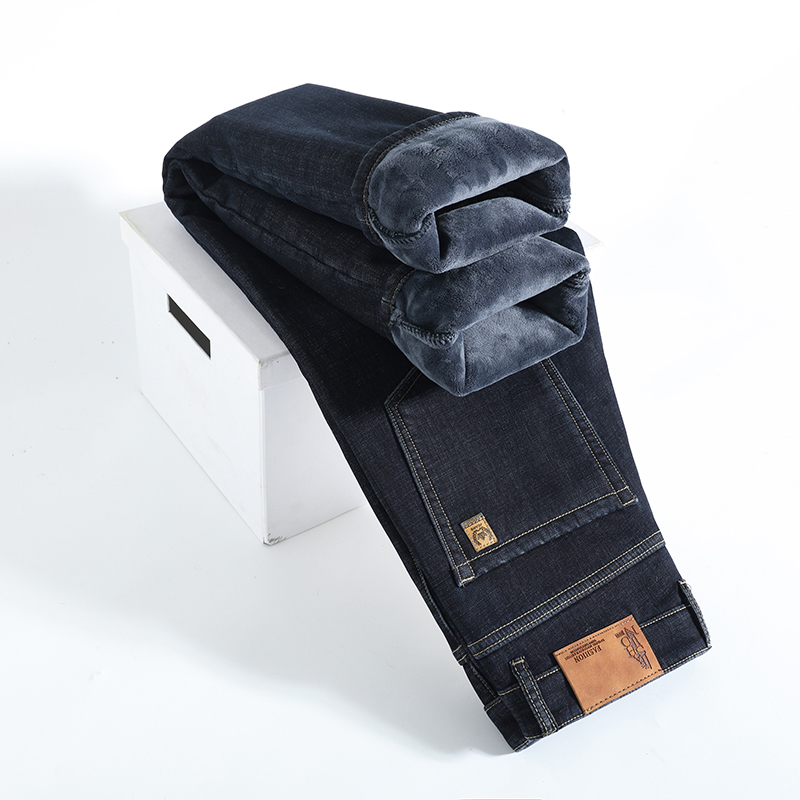 Levis Jeans 501 - กางเกงยีนส์บุขนหนานุ่มสำหรับผู้ชาย ใส่สบาย ทรงตรง เหมาะสำหรับใส่ทำงานหรือลำลอง ผ้าเดนิมยืดได้ รุ่นใหม่