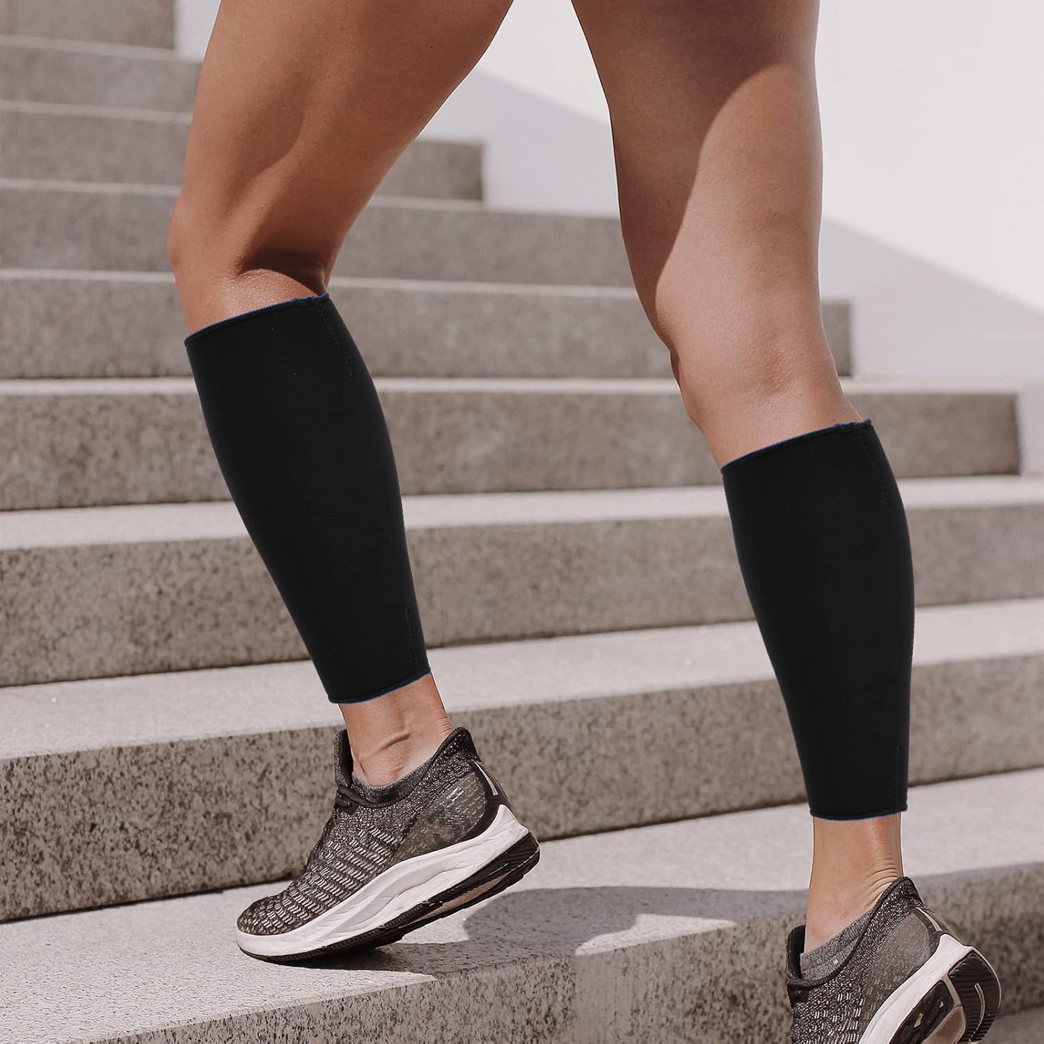 Compression Sock Medical - ปลอกรัดน่องหนังวัวสำหรับกีฬากลางแจ้ง ถุงน่องรัดน่องทางการแพทย์สำหรับผู้หญิง 15-20 มม.ปรอท ถุงเท้ารัดน่องเกรดทางการแพทย์