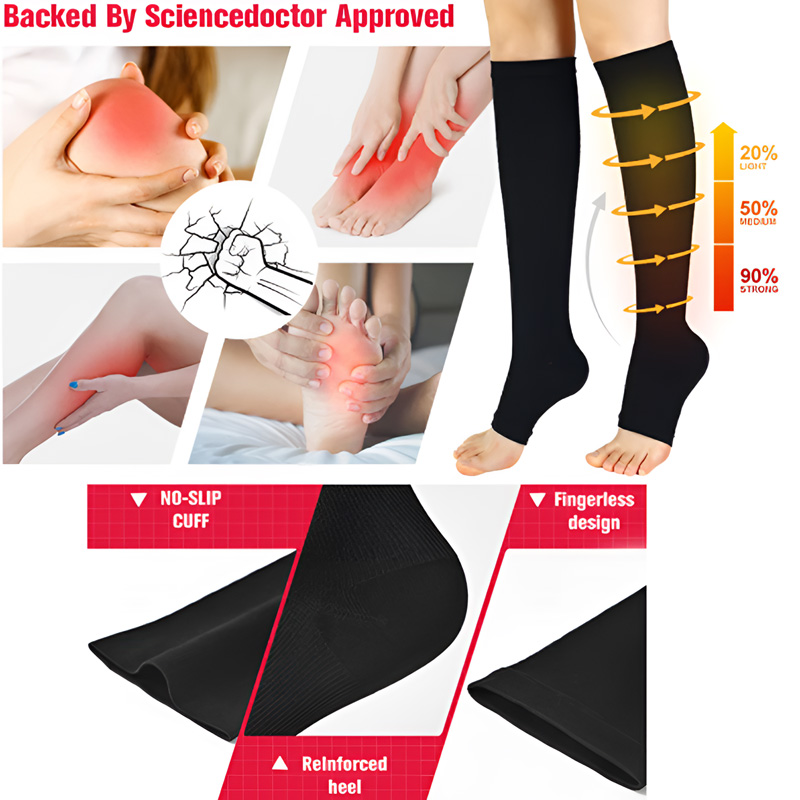 ถุงเท้ารัดกล้ามเนื้อ 1 คู่ ป้อ - Compression Sock Medical บทวิจารณ์และราคา