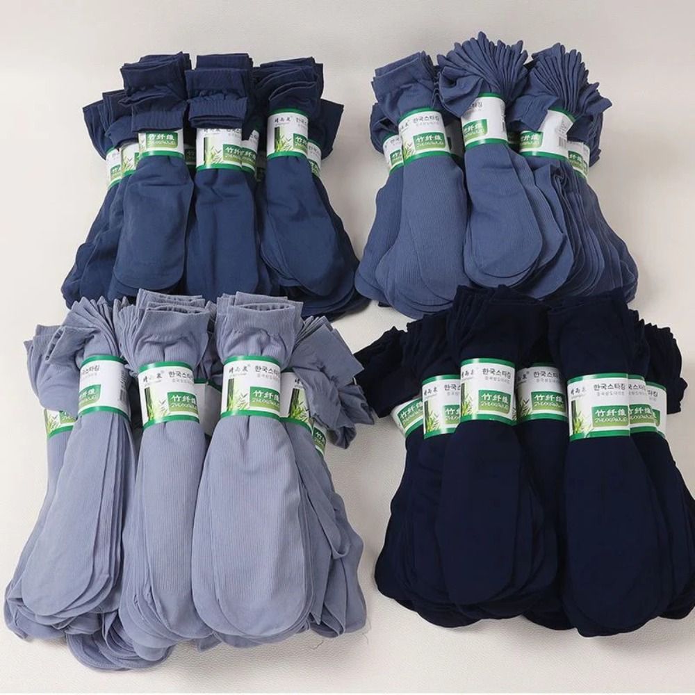10 คู่ แฟชั่น ถุงเท้าผู้ชาย ระ - Silk Sock Bamboo บทวิจารณ์และราคา