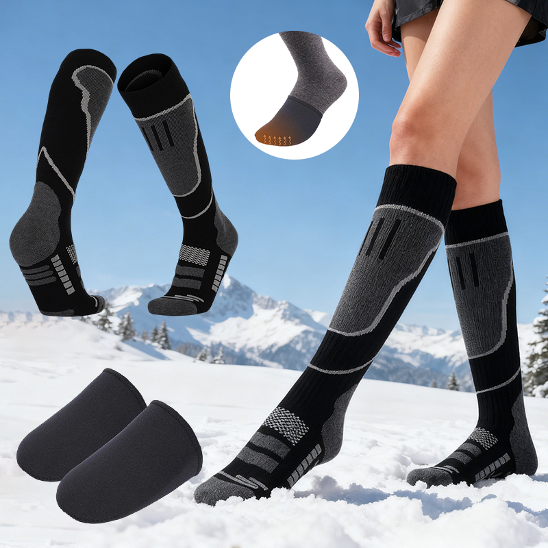 ถุงเท้าสกีแบบกันความร้อน 2 คู่ - Thermal Sock Winter บทวิจารณ์และราคา