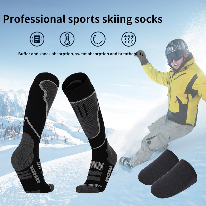 ถุงเท้าสกีแบบกันความร้อน 2 คู่ - Thermal Sock Winter บทวิจารณ์และราคา
