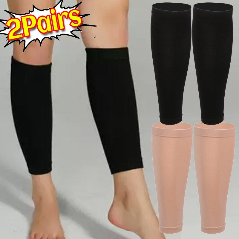 1/2คู่ ถุงเท้ายืดหยุ่น ปลอกขาแ - Compression Sleeve Calf บทวิจารณ์และราคา