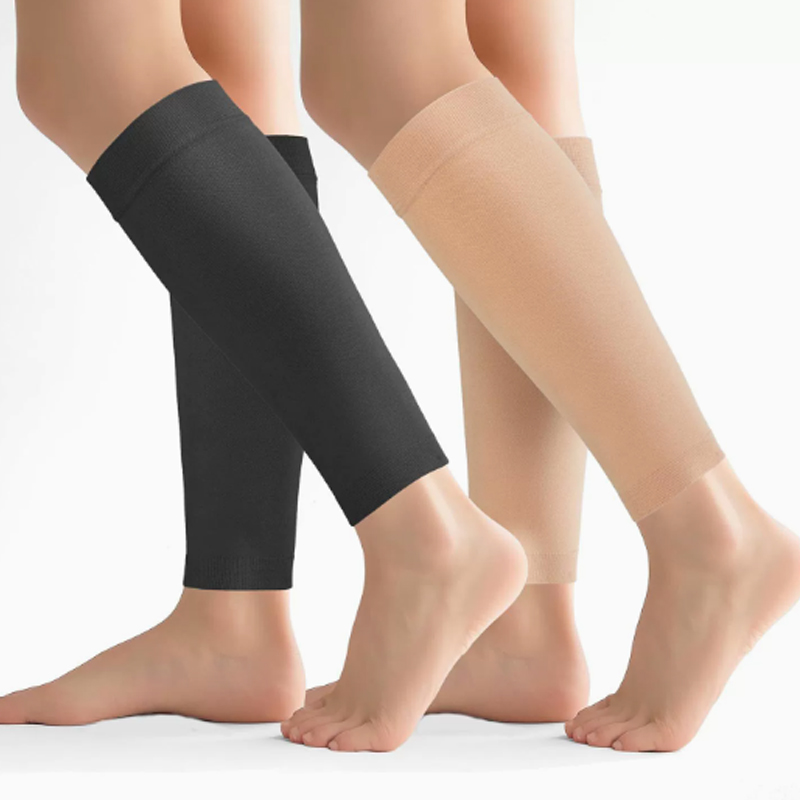 1/2คู่ ถุงเท้ายืดหยุ่น ปลอกขาแ - Compression Sleeve Calf บทวิจารณ์และราคา