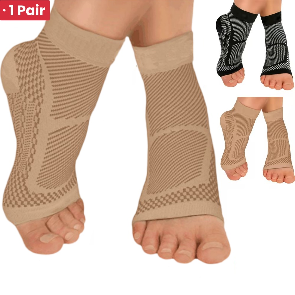 1 คู่กีฬาข้อเท้าสนับสนุนรั้งกา - Compression Sleeve Calf บทวิจารณ์และราคา